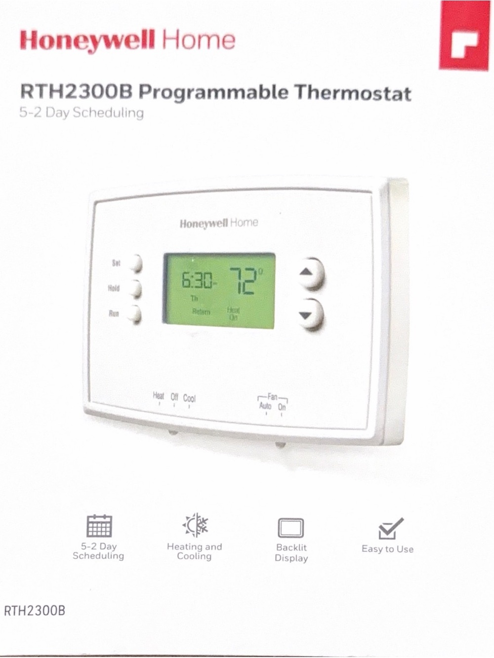 Honeywell Home RTH2300B Programmable Thermostat - White